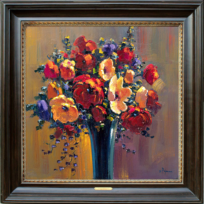 Bob Pejman - Poppies Bouquet 30x30 original 